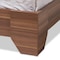 Baxton Studio Vanda Modern Two-Tone Walnut and Black Wood Queen Size Platform Bed 138-7716 - alternate 8